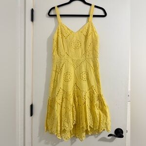 Yellow Eyelet Sundress
